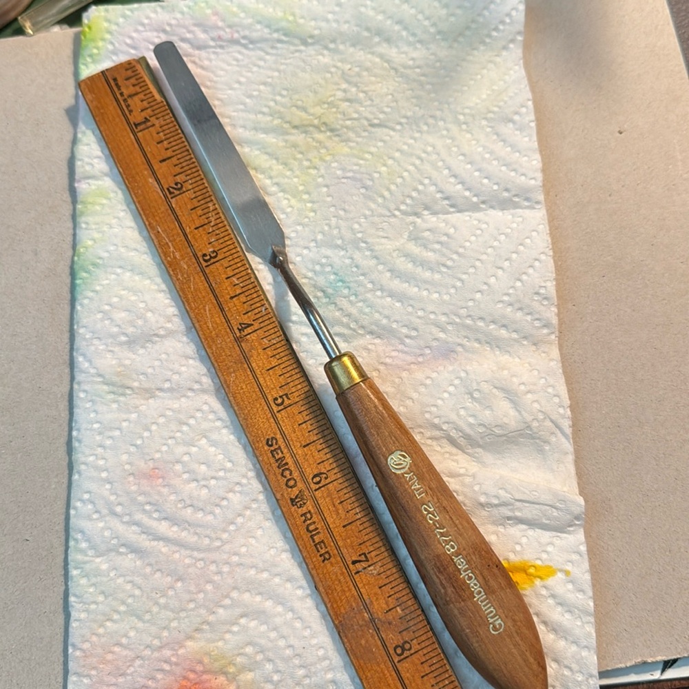 Vintage Grumbacher palette knife #22